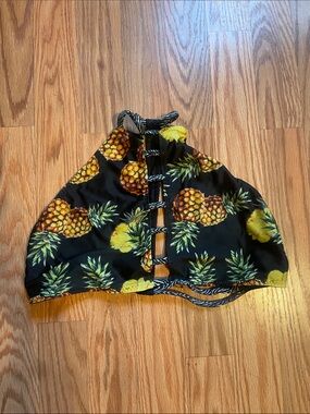 “Jackie” Savage swim reversible Halter Bikini Top